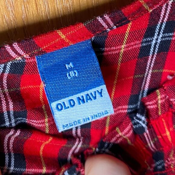 NWT- Red Plaid blouse - Girls Size 8 - Picture 8 of 12